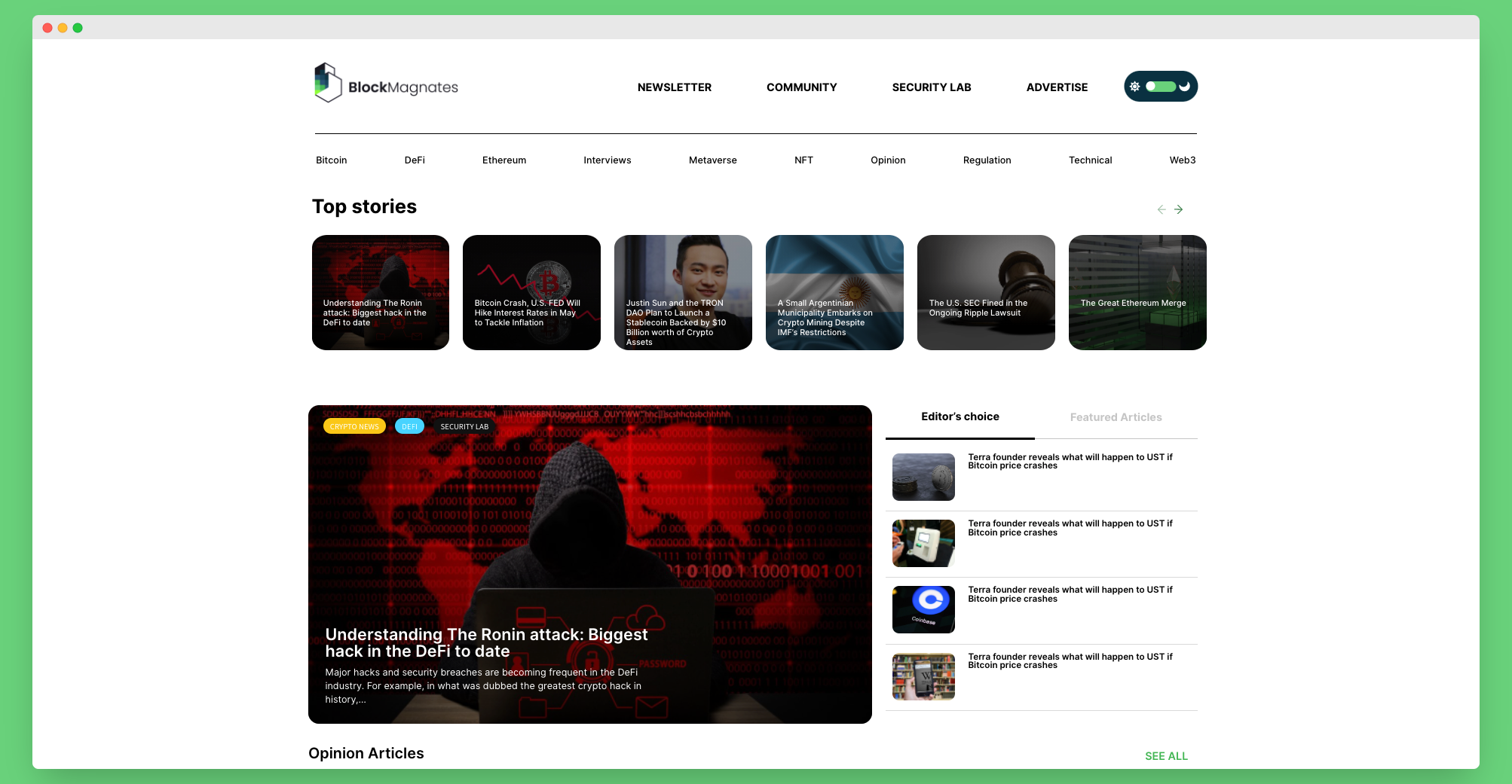 BlockMagnates homepage image