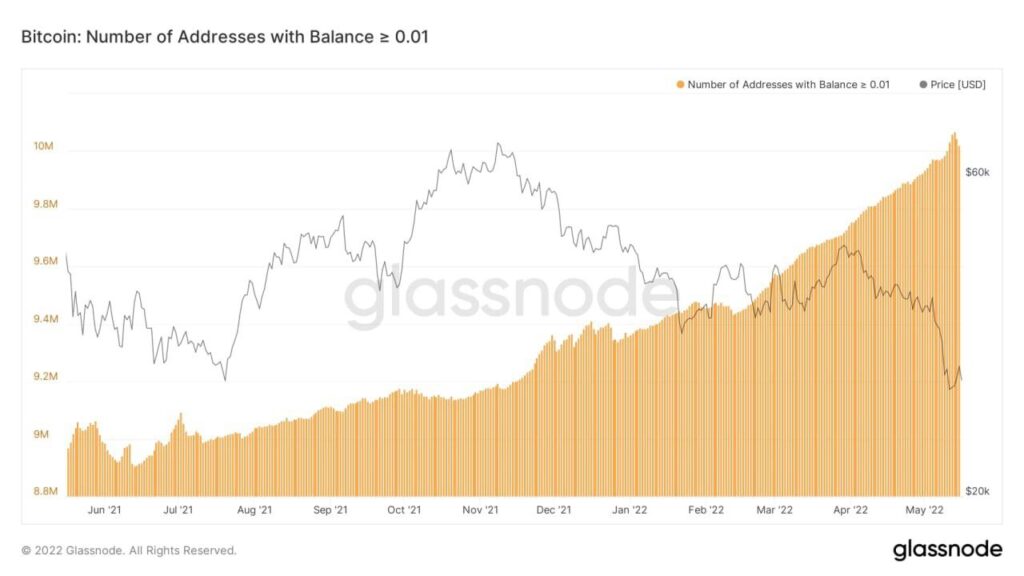 Rising BTC Addresses