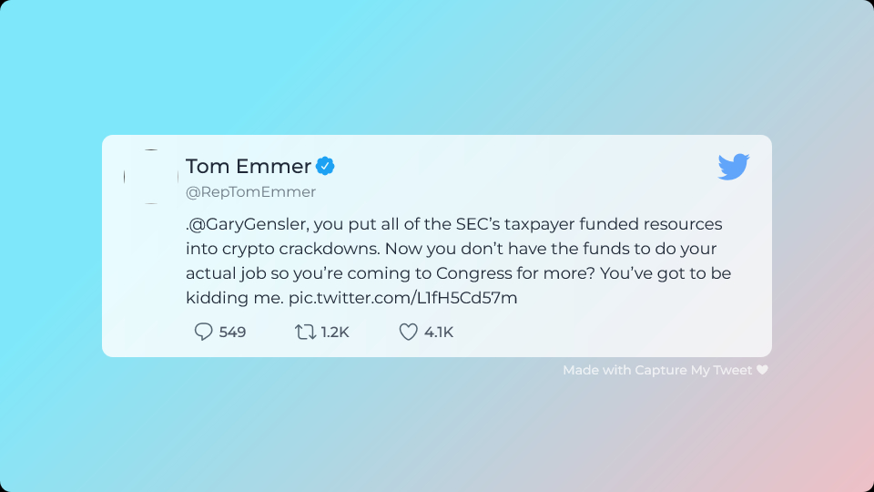 Rep Tom Emmer on SEC